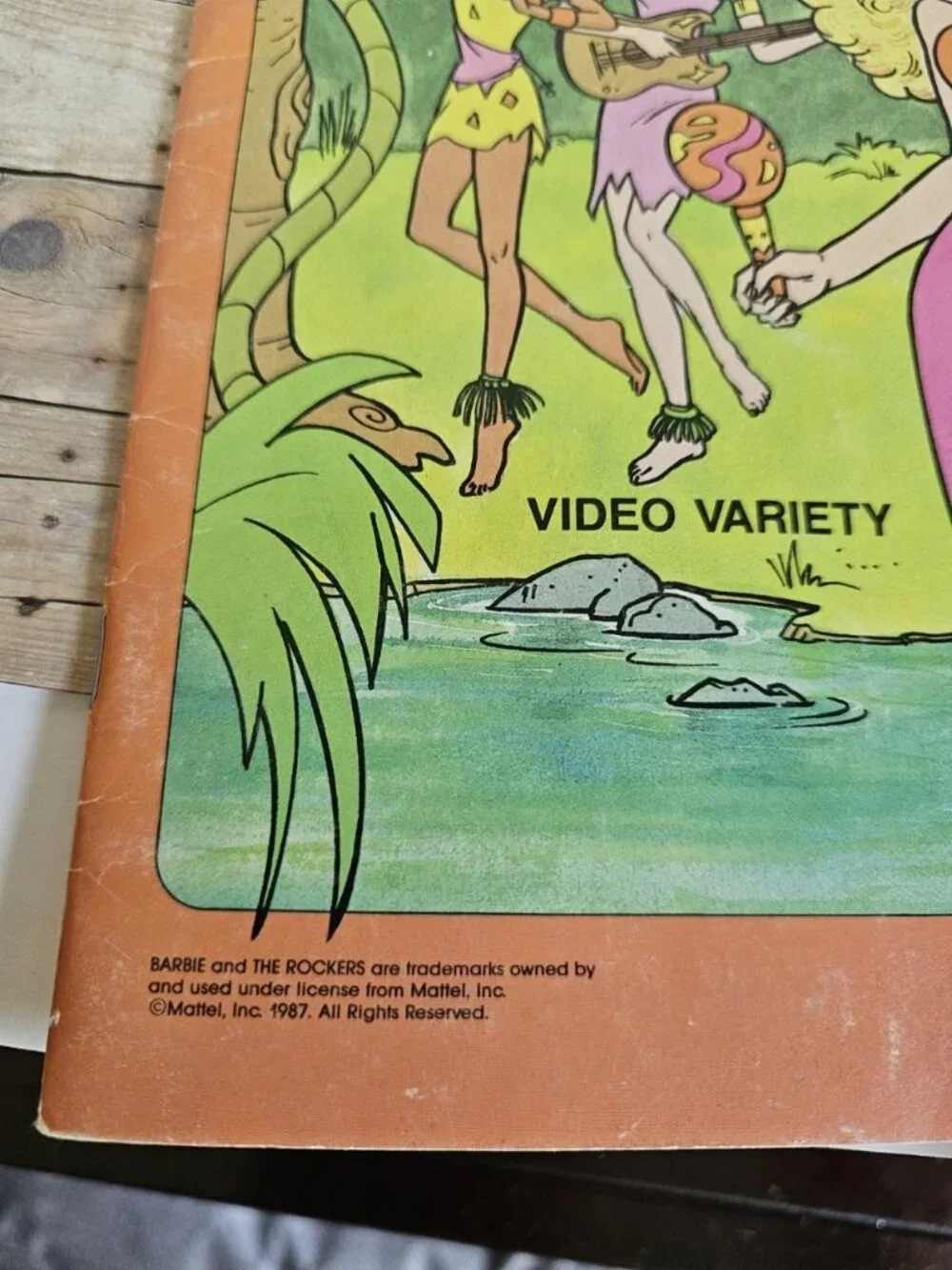 Vintage Barbie and the Rockers Sticker Fun 1987 Golden Book Unused